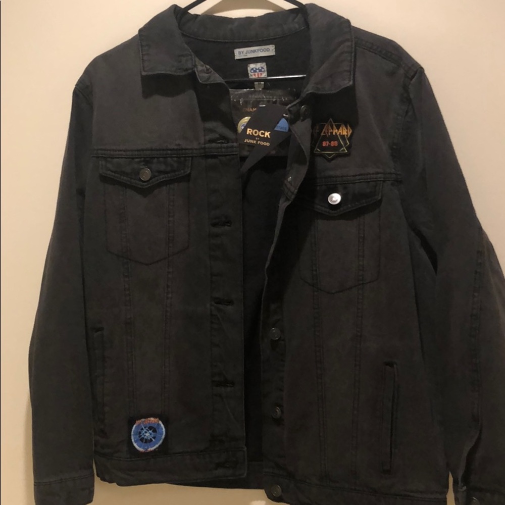 Vintage JunkFood Def Leppard Denim Jacket